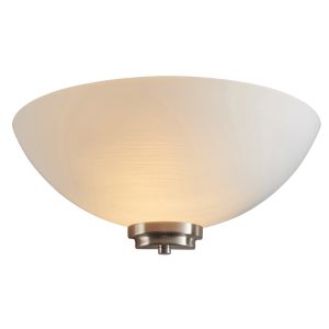 Endon WELLES-1WBSC Welles Single Wall Light Satin Chrome Plate/White Finish