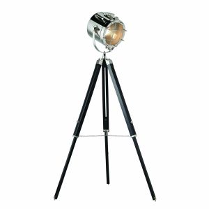 ENDON-EH-NAUTICAL-FL NAUTICAL SINGLE FLOOR LAMP POLISHED NICKEL PLATE/MATT FINISH