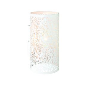 Secret Garden 1 Light E14 Ivory Patterened Wall Light