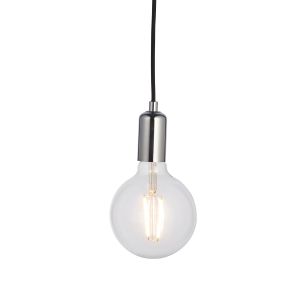 Studio 1 Light E27 Polished Chrome Adjustable Single Pendant