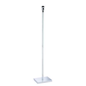Norton 1 Light E27 Polished Chrome Floor Lamp With Lampholder Switch (Base Only)