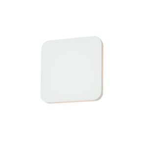 Viktor 1 Light 8W 400lm Smooth White Plaster LED Integrated Square Wall Light