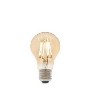 6W E27 Amber Tinted Dimmable LED Filament GLS Bulb, 2700K 550 Lumens