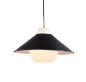 Palazzo 1 Light E27 Adjustable Angled Pendant Monochrome