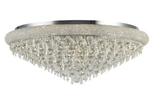 Alexandra 95cm Ceiling 18 Light E14 Polished Chrome/Crystal Item Weight: 37.3kg