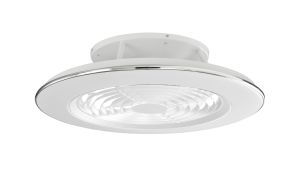 Alisio 63cm 70W LED Dimmable Ceiling Light With Built-In 35W DC Reversible Fan, White Finish c/w Remote Control and APP Control, 4900lm, White