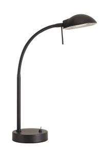 Bamberg Table Lamp 1 Light G9 Satin Black