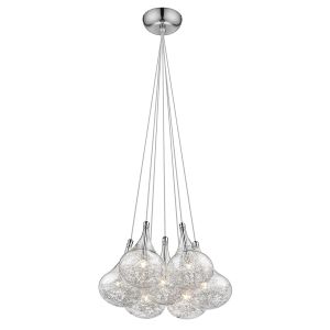 Bretton 7 Light G4 Polished Chrome Adjustable Pendant