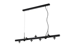 Cisko Linear Pendant Frame Only, 9 x G9, Satin Black