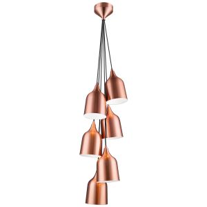 magister 6 Light E27 Copper Adjustable Pendant