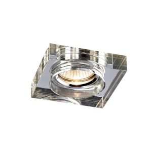 Crystal Downlight Deep Square Rim Only Clear, IL30800 REQUIRED TO COMPLETE THE ITEM, Cut Out: 62mm