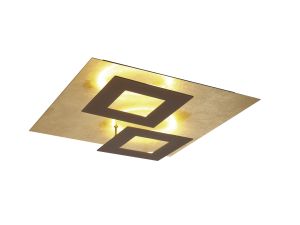 Dalia 50cm Ceiling, 48W LED, 3000K, 3360lm, Gold/Rust Brown, 3yrs Warranty