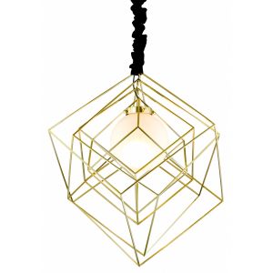 Ifest 1 Light E14 Adjustable Brass Pendant