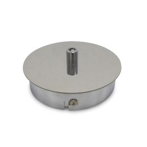 Dreifa Ceiling Box Polished Chrome, c/w Cable Grip, Earth Wire & 3 Pole Terminal Block