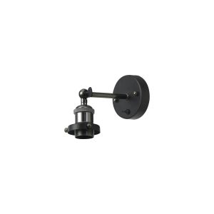 Dreifa Switched Wall Light 1 Light Black/Black Chrome, E27