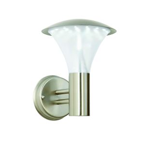 Endon EL-40068 Francis Single Outdoor Wall Light Brushed Stainless Steel/Frosted Finish