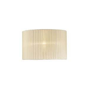 Florence Round Organza Shade Cream 360mm x 230mm, Suitable For Table Lamp