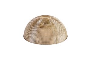 Gilda Dome 20cm Cognac Prismatic Effect Glass Lampshade