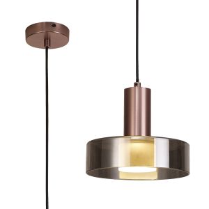 Gin 22cm Pendant, 1 Light GU10, Rose Gold