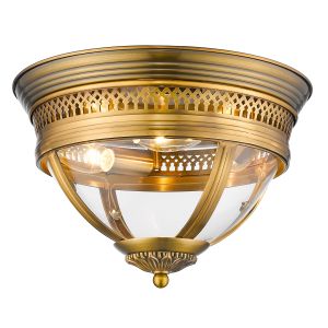 Freeport 3 Light E14 Flush Brass