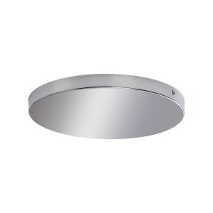 Hayes No Hole 28cm Round Ceiling Plate Polished Chrome