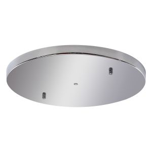 Hayes No Hole 40cm Round Ceiling Plate Polished Chrome