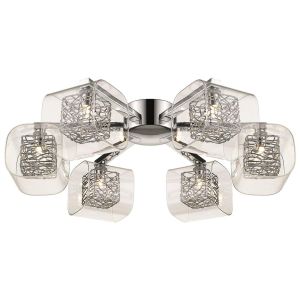 Zante 6 Light G9 Flush Polished Chrome