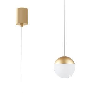 Kilda 9.5cm 1 Light Surface Pendant, 10W LED, 3000K, 800lm, Gold, 3yrs Warranty