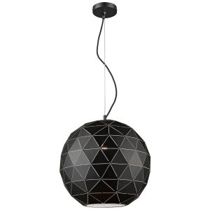 Weston 1 Light Adjustable Dimmable Matt Black Pendant