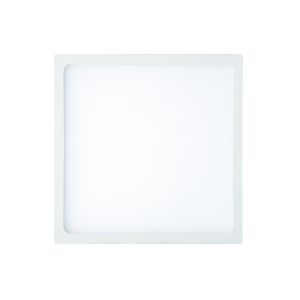 Saona 9cm Square Recessed Ultra Slim Downlight, 6W LED 4000K, 540lm, Matt White, Driver Included, 3yrs Warranty