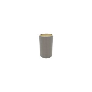 Serena Round Cylinder, 120 x 200mm Dual Faux Silk Fabric Shade, Taupe/Halo Gold