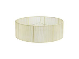 Serena Round Cylinder, 450 x 150mm Organza Shade, Cream