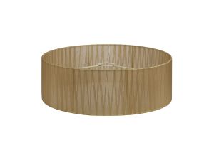 Serena Round Cylinder, 450 x 150mm Organza Shade, Soft Bronze