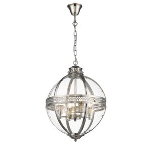 Cala 4 Light E14 Adjustable Dimmable Nickel Pendant