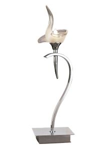 Viena Table Lamp 1 Light G9, Polished Chrome